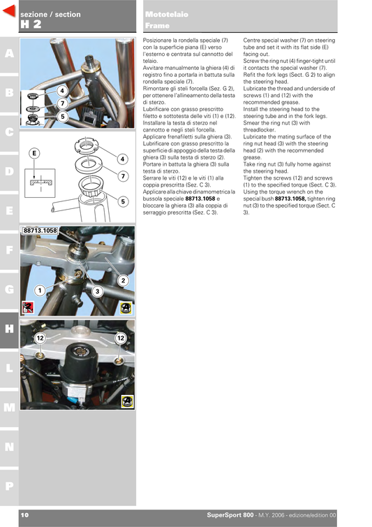 2003-2007 Ducati 1000DS SS SuperSport Manual doble