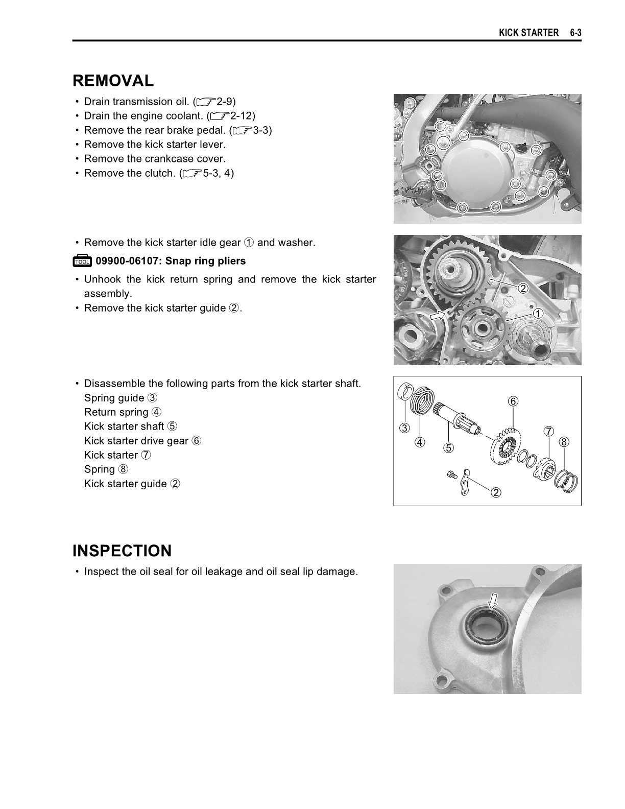 2004-2008 Suzuki RM250 RM 250 Manual de servicio de motocross