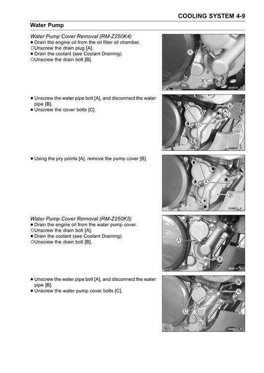 2004-2006 Suzuki RMZ250 RMZ RM-Z 250 Motocross Service Manual