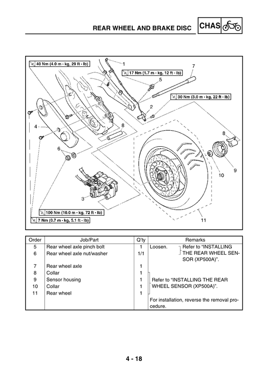 2004-2007 Yamaha XP500 XP 500 Tmax Scooter Service Manual