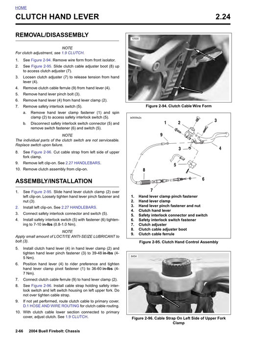2003-2009 Buell XB9R Firebolt 1000cc Service Manual