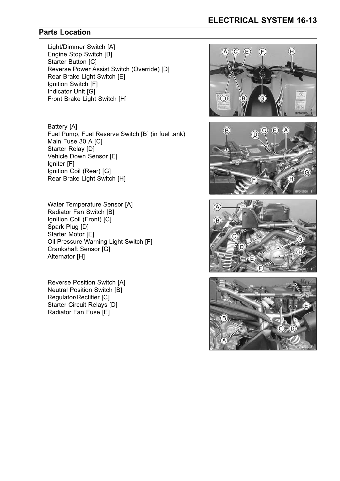 2004-2023 Kawasaki KFX700 V-Force ATV Quad Service Manual