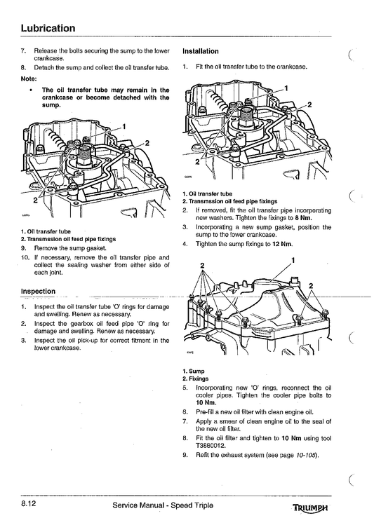 2005-2007 Triumph Speed Triple 1050 Service Manual