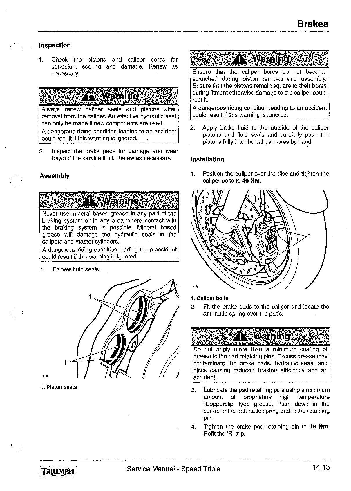 2005-2007 Triumph Speed Triple 1050 Service Manual