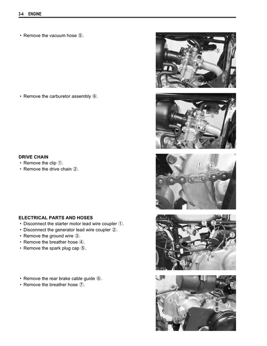 2006-2023 Suzuki LT-Z50 QuadSport Manual de servicio del cuádruple