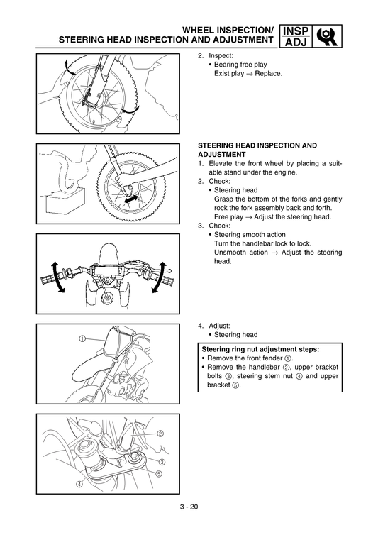 2006-2017 Yamaha TTR50 TTR 50 Manual de servicio de motocross