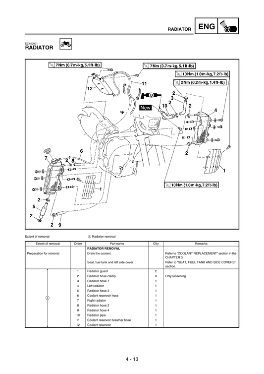 2006 Yamaha WR250F Enduro Service Manual