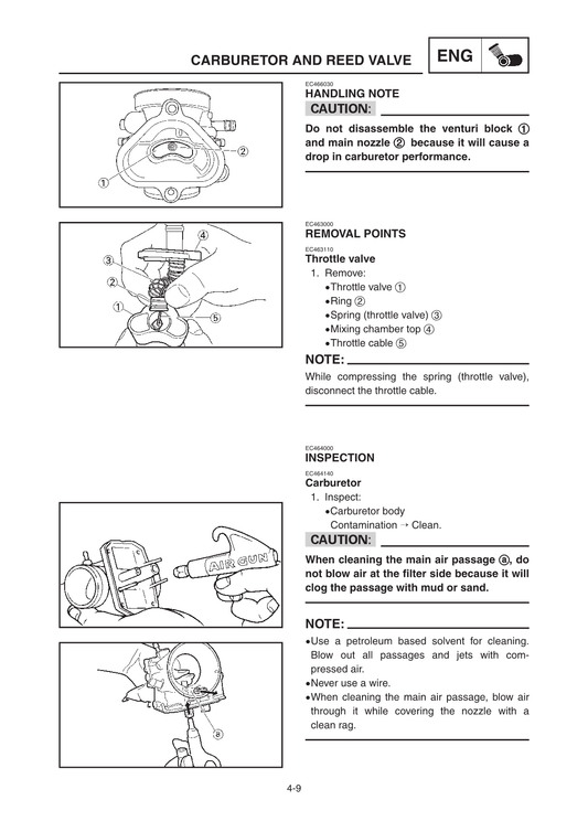 2005-2006 Yamaha YZ125 YZ 125 Manual de servicio de motocross