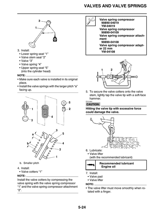 2006-2015 en adelante Yamaha YZF-R6 R6 Manual de servicio