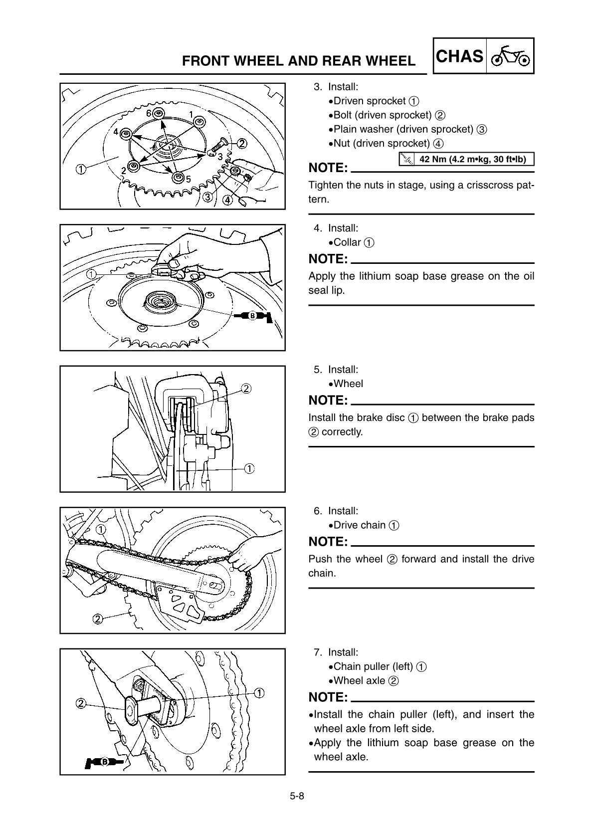 2007 Yamaha YZ250 YZ 250 Motocross Service Manual