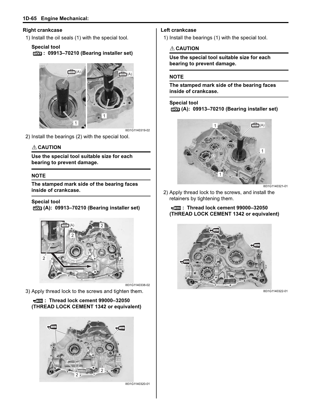 2008-2014 Suzuki LT-A750 KingQuad Quad Servicehandbuch
