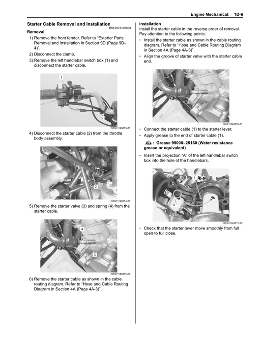 2009-2018 Suzuki LT-Z400 Limited QuadSport Quad Service Manual
