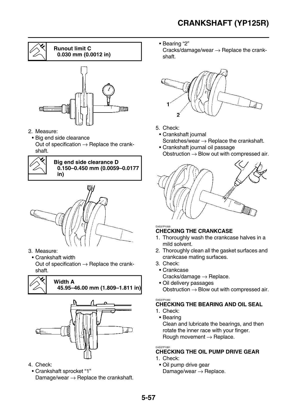 2010-2017 Yamaha YP125R Xmax Scooter Service Manual
