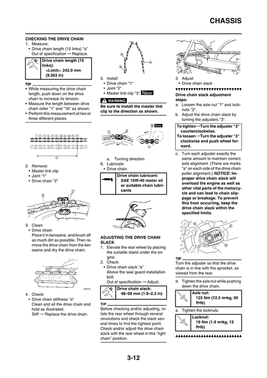 2011-2015 Yamaha YZ250 YZ 250 Motocross Service Manual