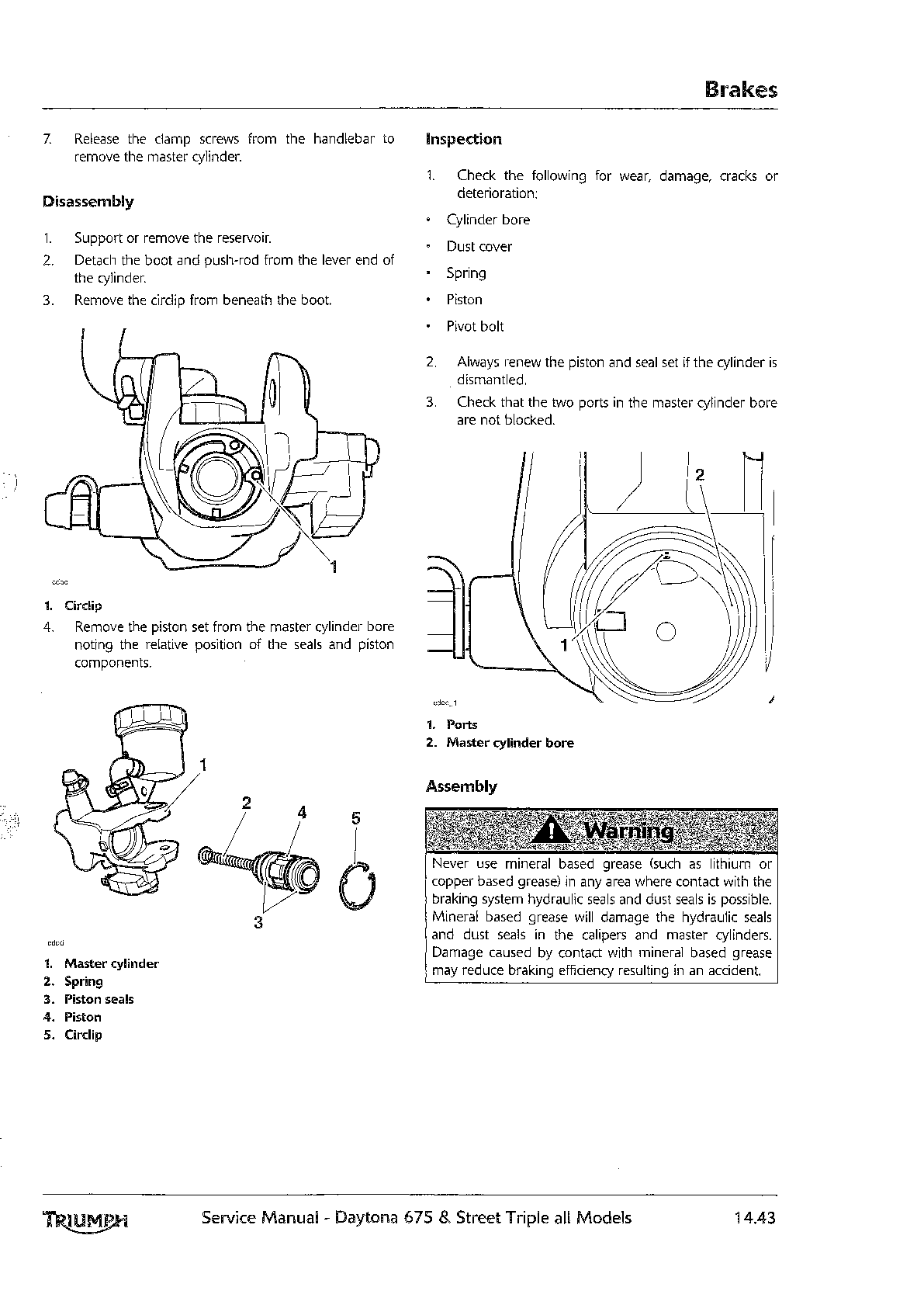 2013-2016 Triumph Street Triple R 675 Service Manual