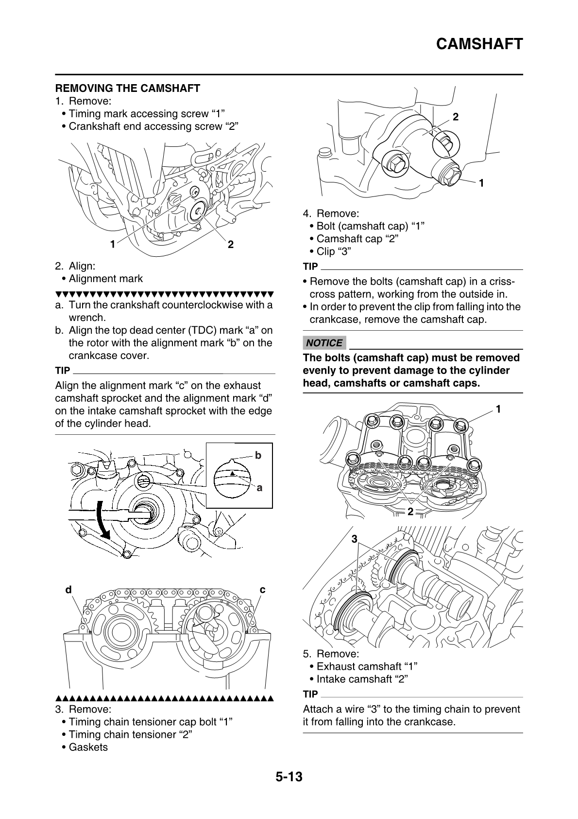2014-2018 Yamaha YZ250F Motocross Service Manual
