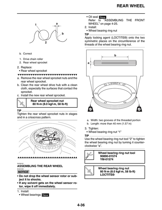 2016-2021 Yamaha MT10 MT-10 FZ10 FZ-10 Service Manual