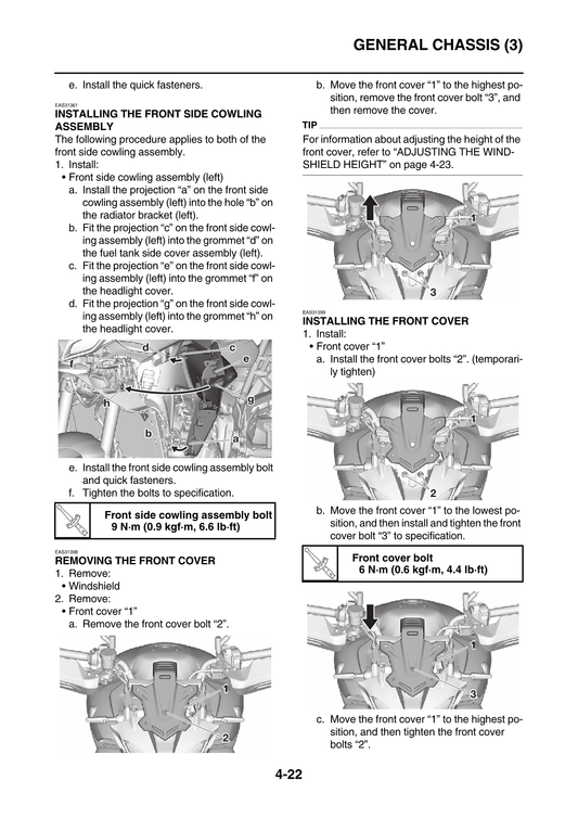 2021-2023 Yamaha MT09 MT-09 Tracer 9 900 GT Service Manual