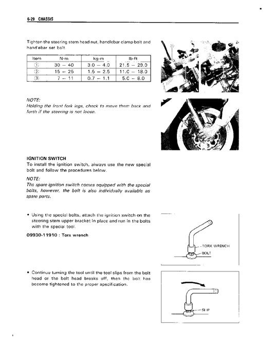1988-1991 Suzuki GSXR750 GSX-R 750 JKLM Manual