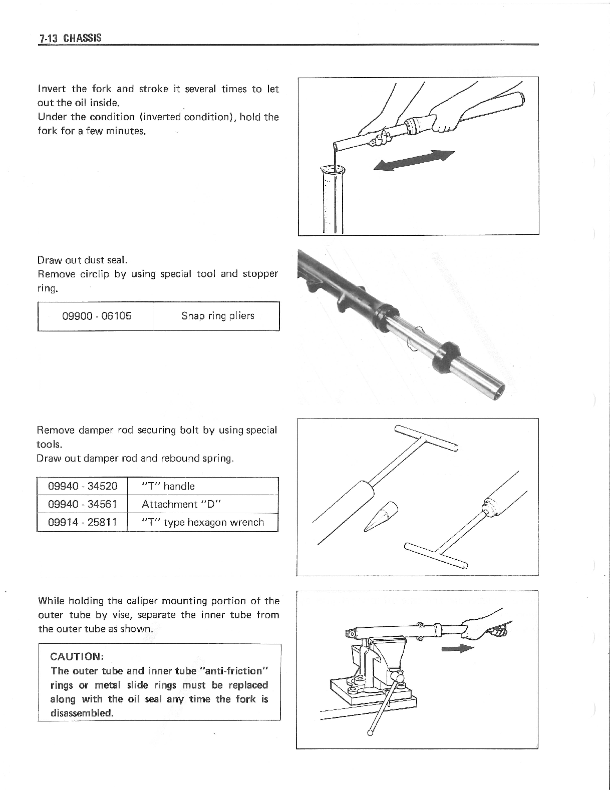 1981-1983 Suzuki GS650GL GS 650GL Manual de servicio/taller