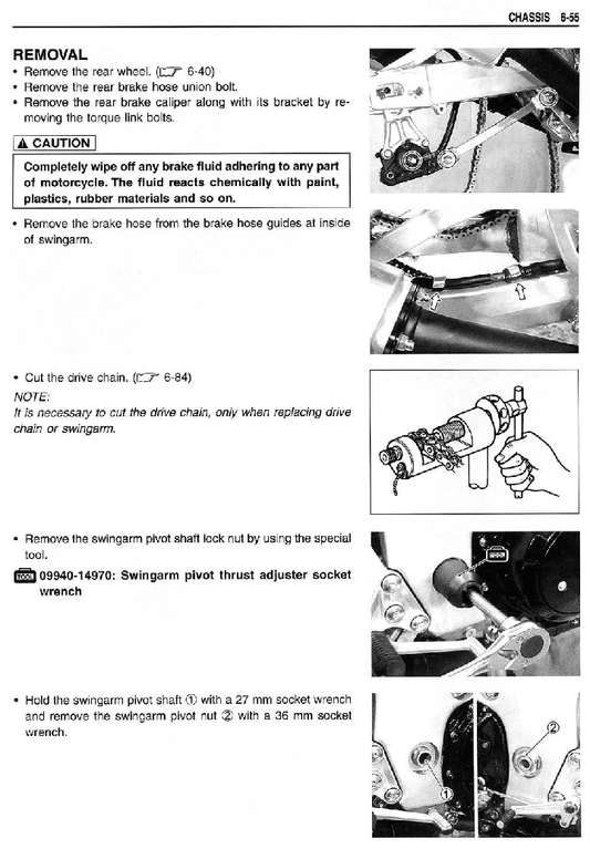 1999-2007 Suzuki GSXR1300R GSX-R 1300 Gen1 Hayabusa Manual