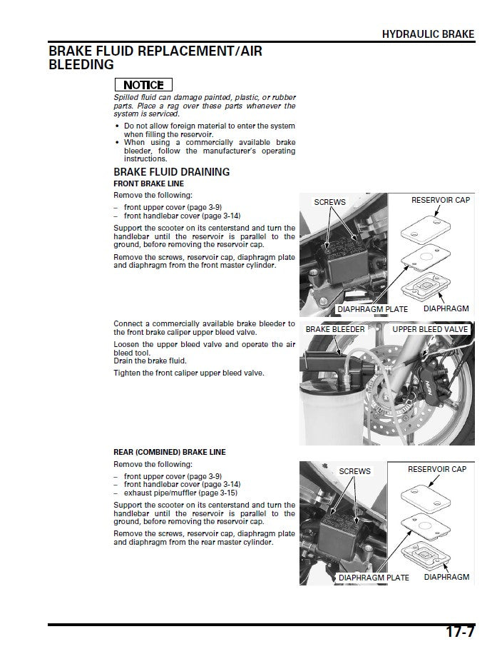 Manual de scooter Honda SH300 SH300i 2007-2015