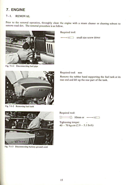 1972-1977 Suzuki GT550 GT 550 Service Manual