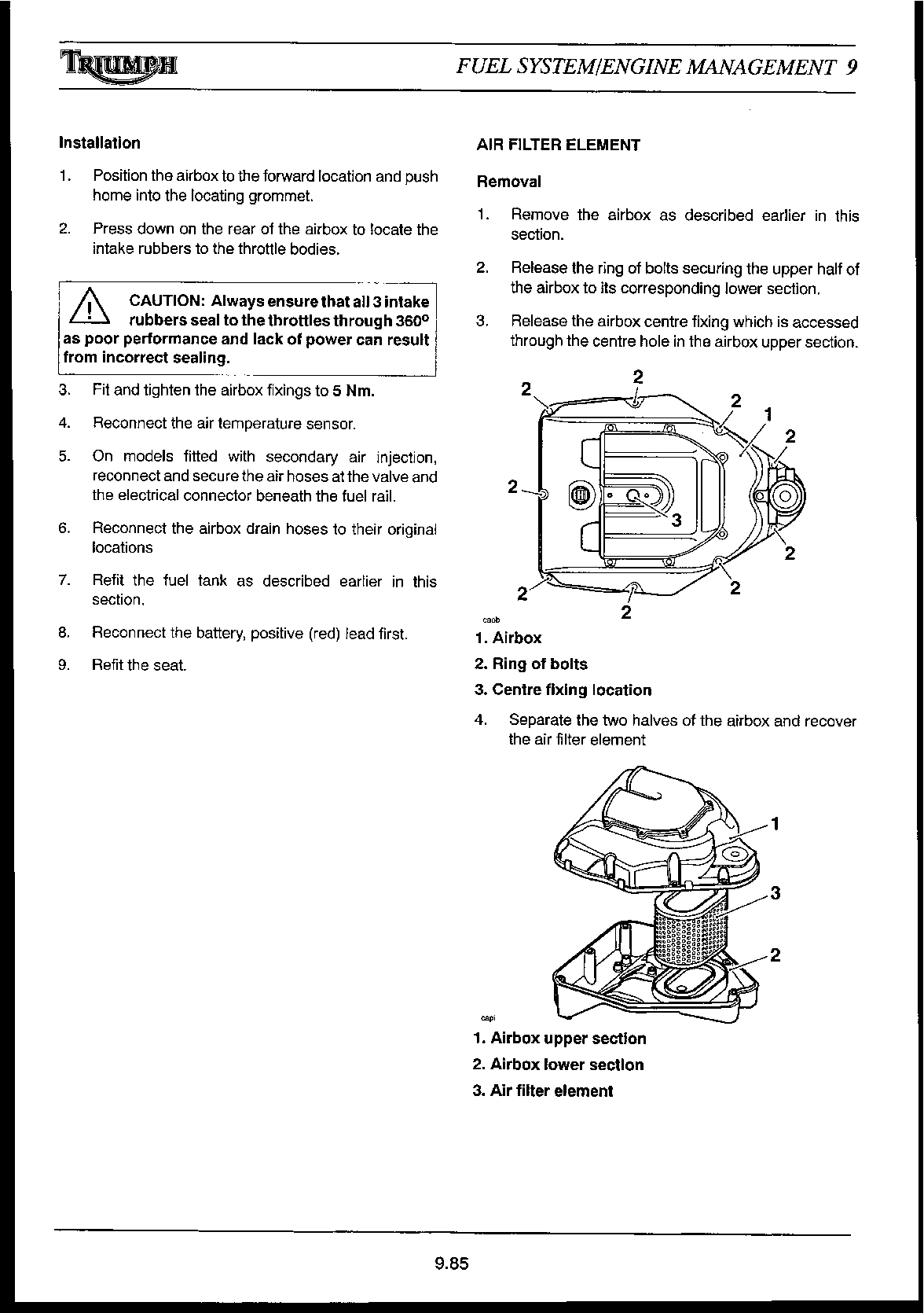 2002-2005 Triumph 955i Speed Triple Service Manual