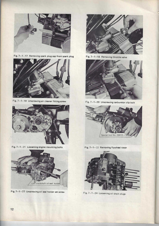 1969-1971 Suzuki T125 Stinger 125cc Service Manual