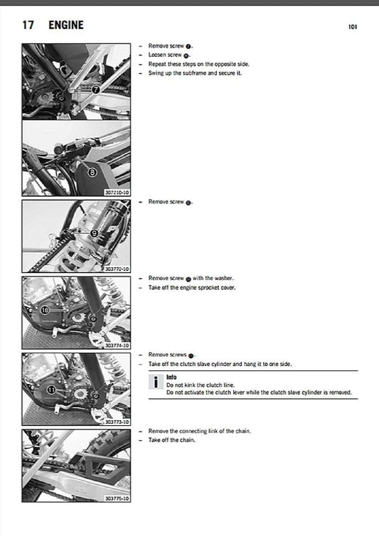 2012 KTM 200EXC 200 EXC EX-C Service Manual