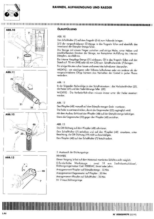 1999 Husqvarna WR360 WR 360 Service Manual