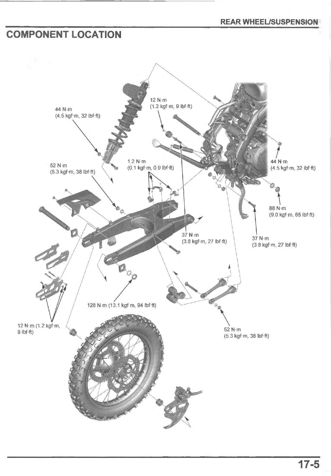 2019-2026 Honda CRF 450RL CRF450RL Service Manual