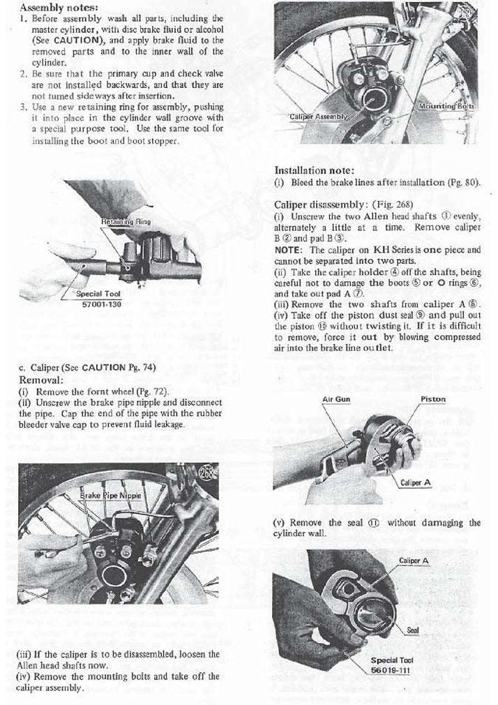 1973 Kawasaki S2A Service Manual