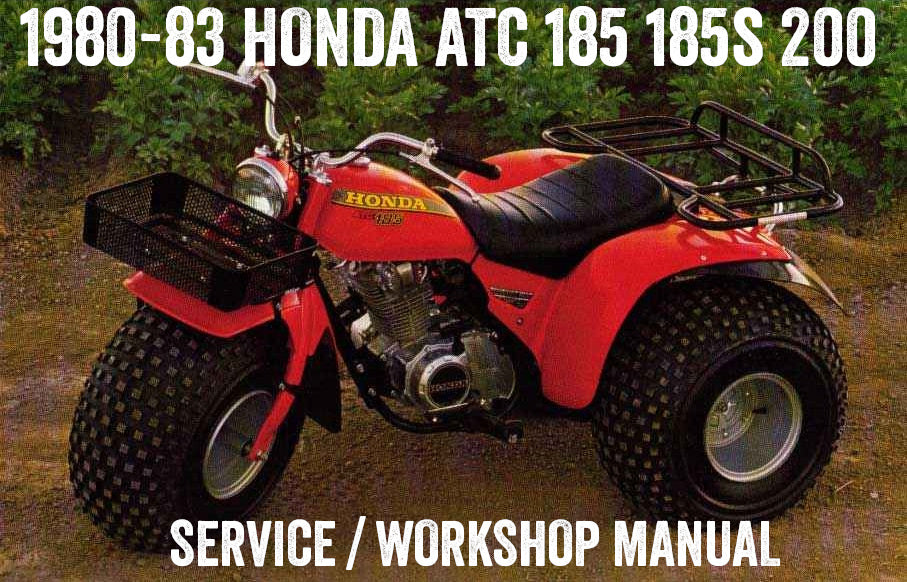 1980–1983 Honda ATC185 185S Trike-Handbuch