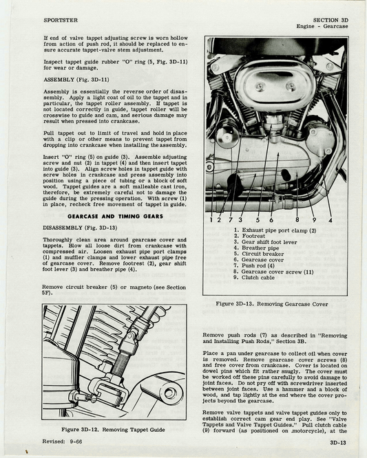 1959-1969 Harley Davidson XLH Sportster Service Manual