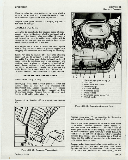 1959-1969 Harley Davidson XLCH Sportster Service Manual