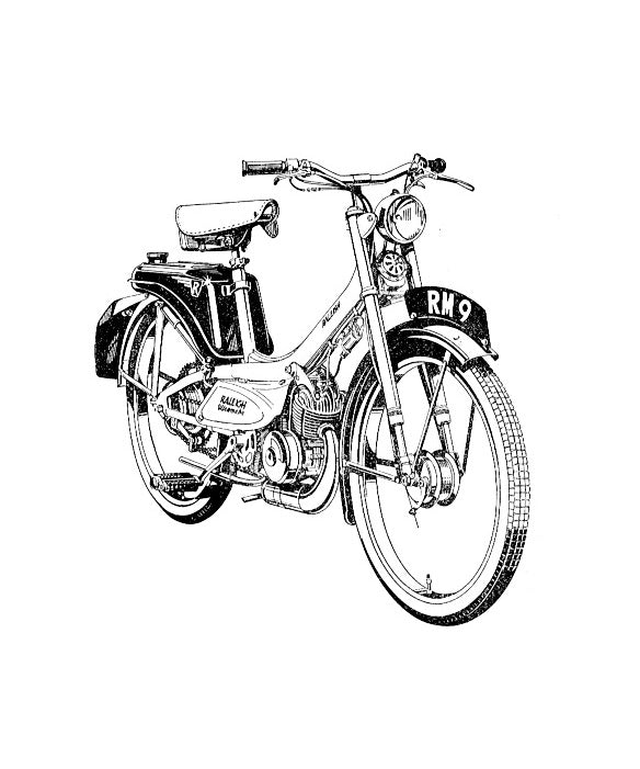 1969-1977 Honda PS50 Manual de scooter ciclomotor deportivo