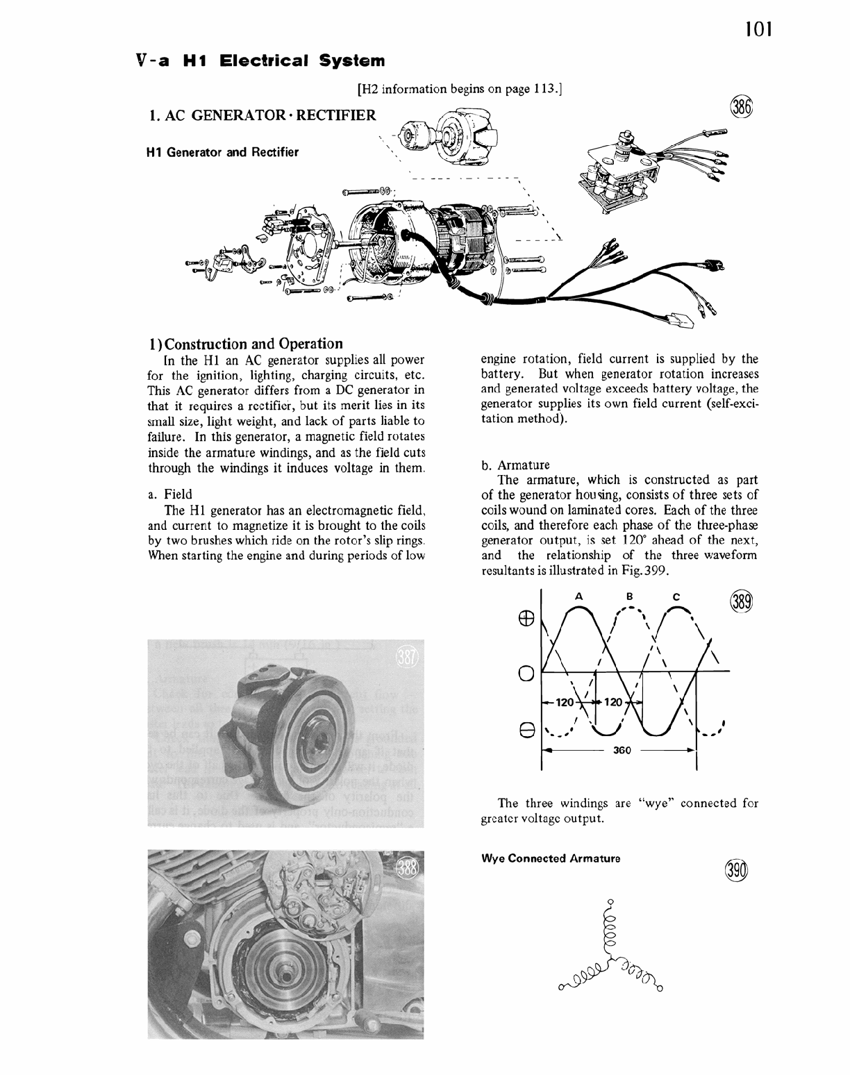 1971 Kawasaki H1A Mach III 500 Triple Service Manual