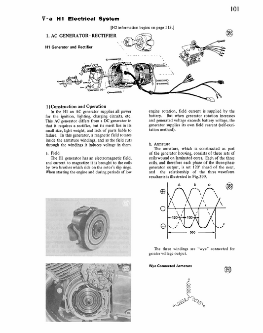 1971 Kawasaki H1A Mach III 500 Triple Service Manual