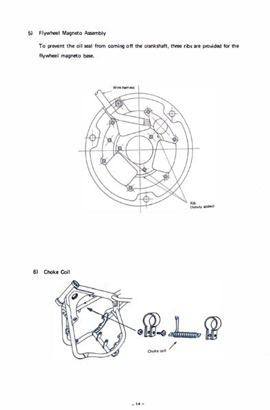 1969 Yamaha DT1B DT-1B 250 Service Manual