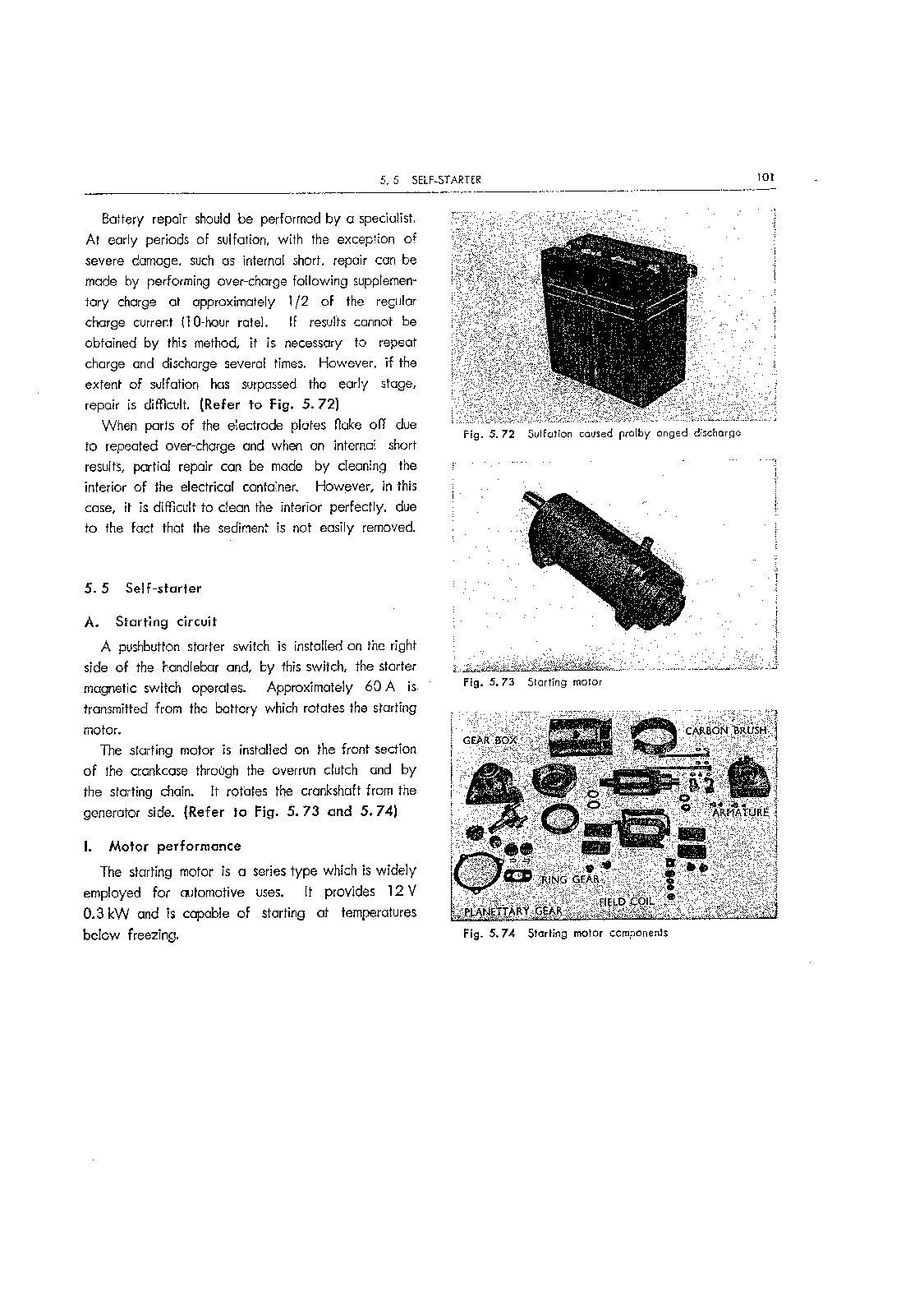 1969-1971 K1-K4 Honda CB125 Handbuch