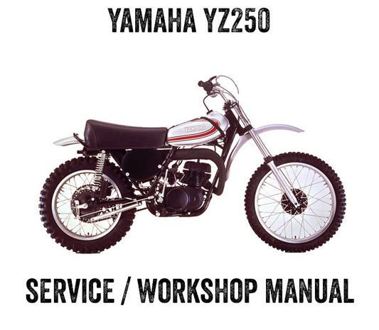 1980-1981 Yamaha YZ250 Manual de servicio de motocross