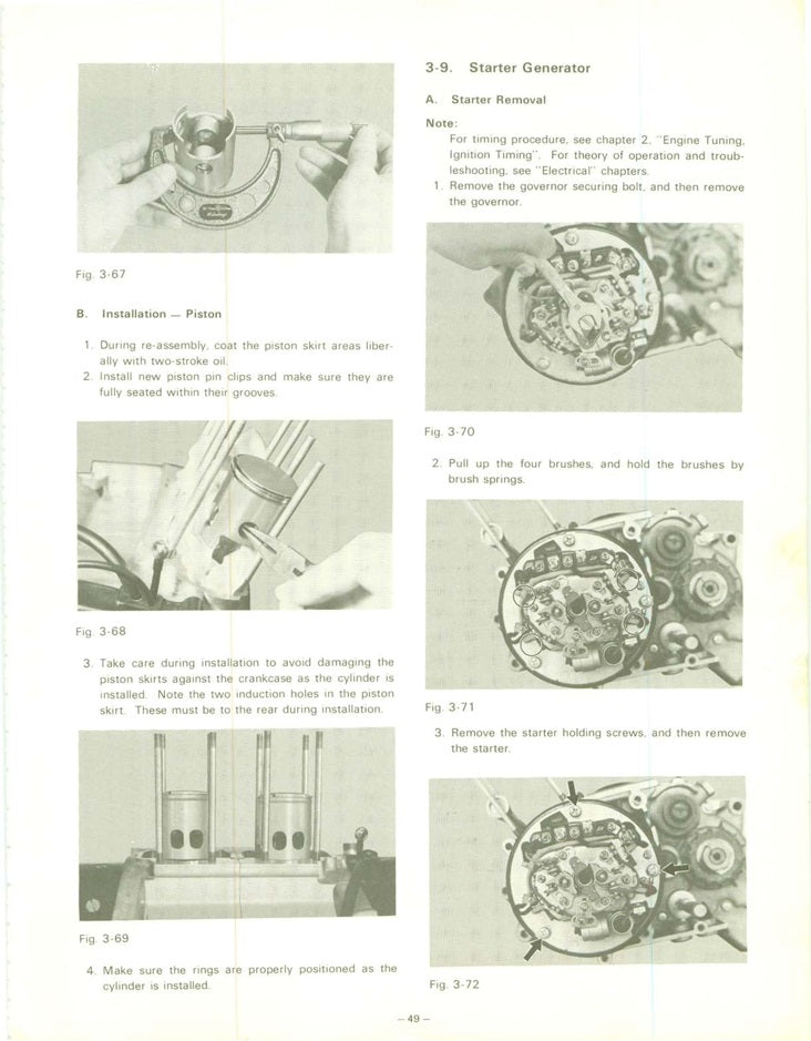 1973-1976 Yamaha RD200 RD200A Service Manual