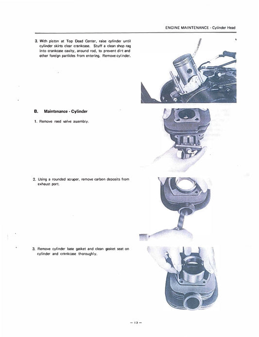 1974 Yamaha YZ80 YZ 80A Motocross Service Manual