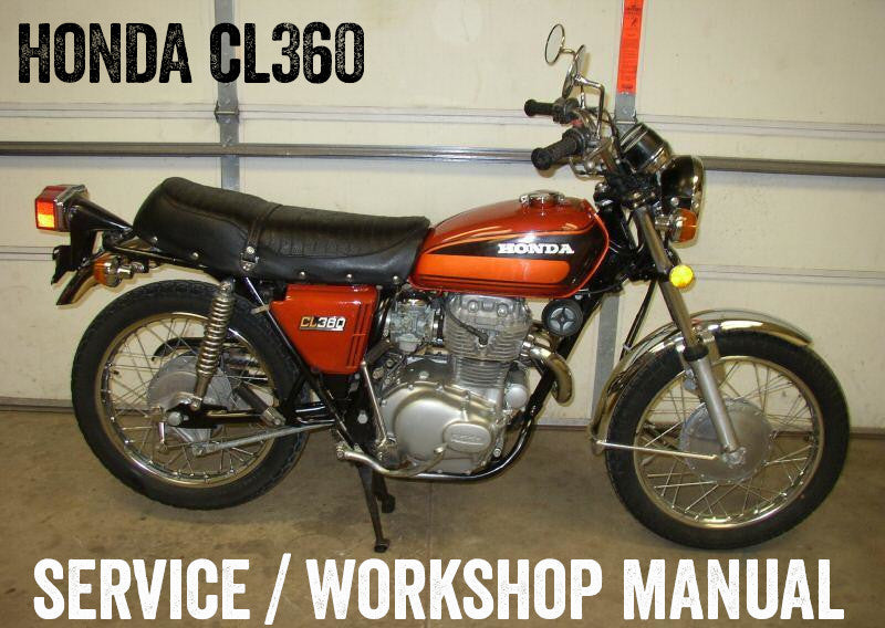 1974-1976 Honda CL360 Twin Scrambler Service Manual