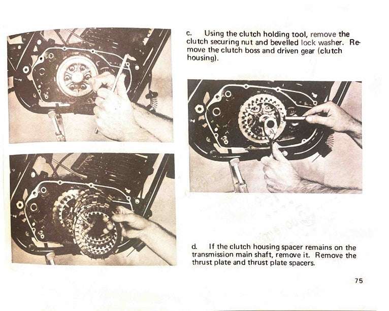 1975 Yamaha YZ125 YZ 125 YZ125B Motocross Service Manual