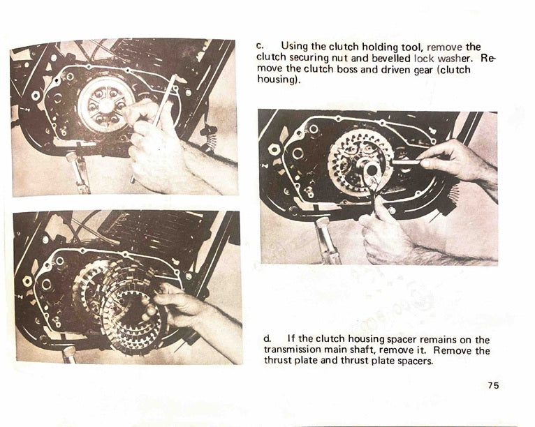 1975 Yamaha YZ125 YZ 125 YZ125B Motocross Service Manual