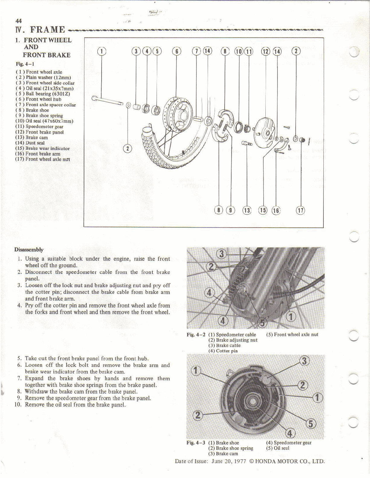 1976-1977 Honda CT125 Manual