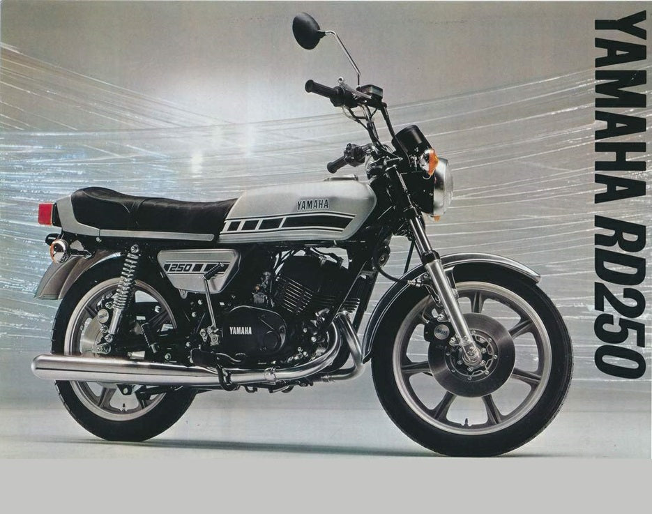 1976 Yamaha RD250C RD250 C Service Manual