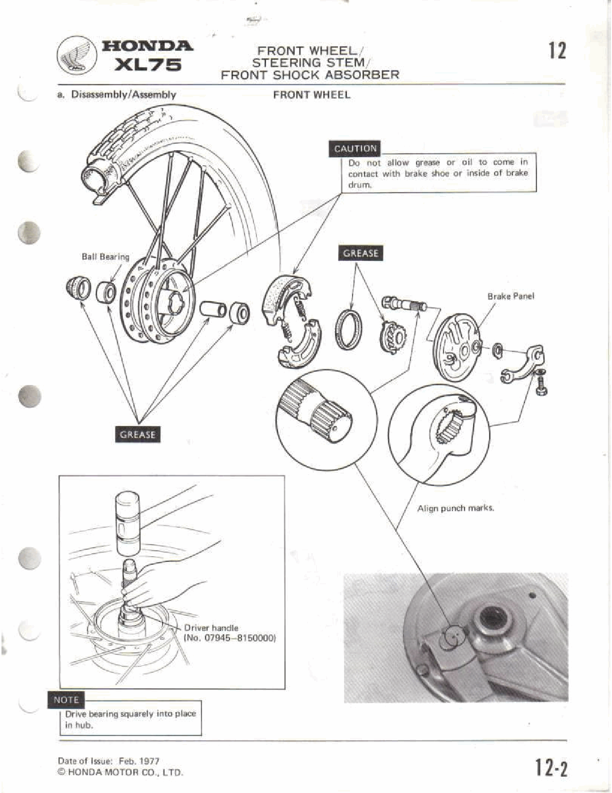 1980-1981 Honda XL80S Manual